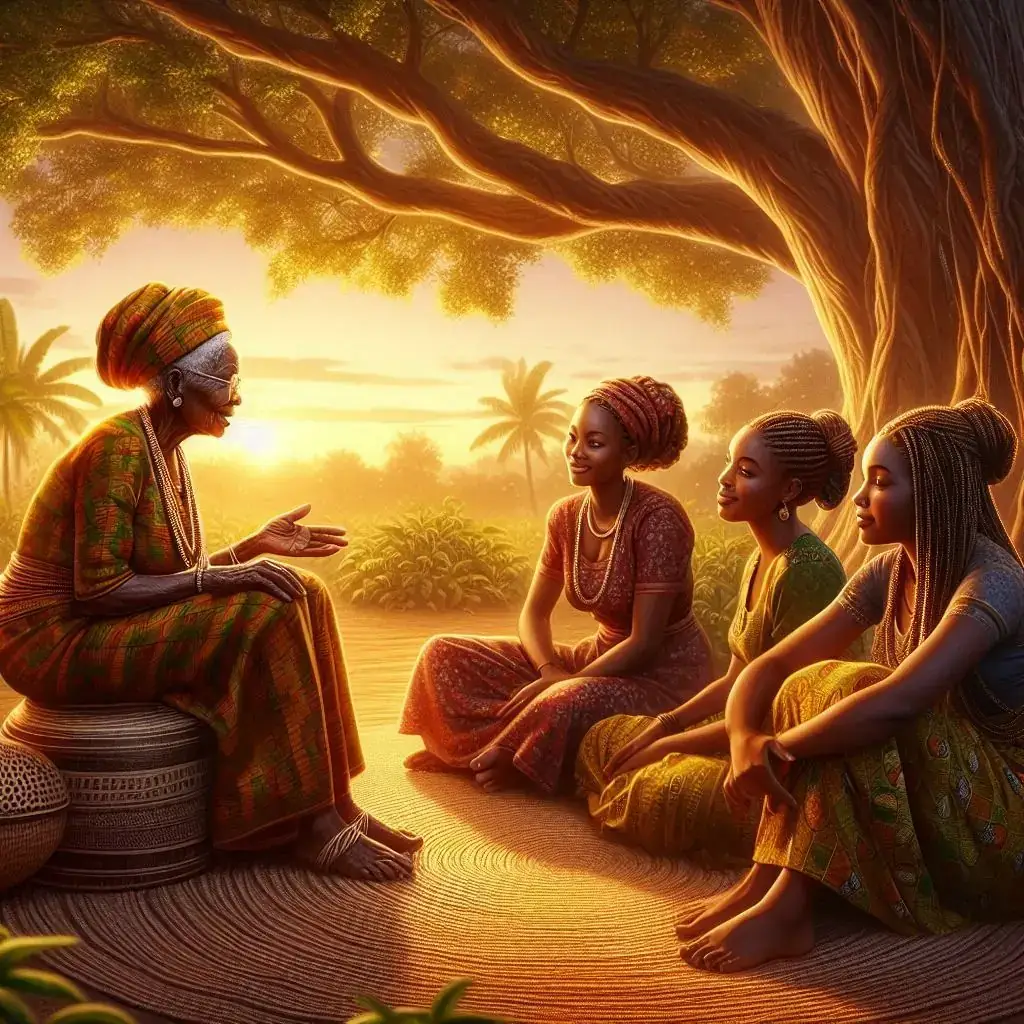 story telling setting africa